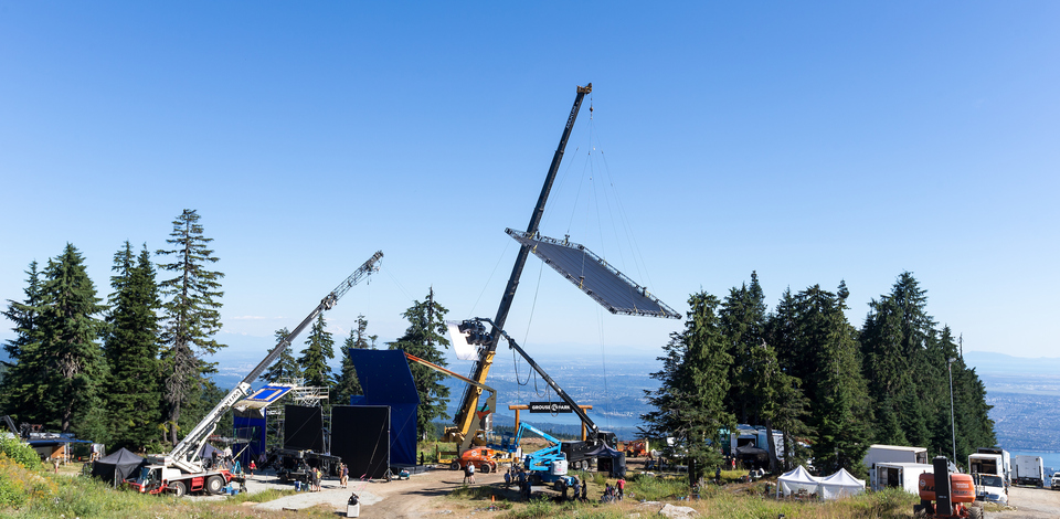 filming at Grouse Mountain