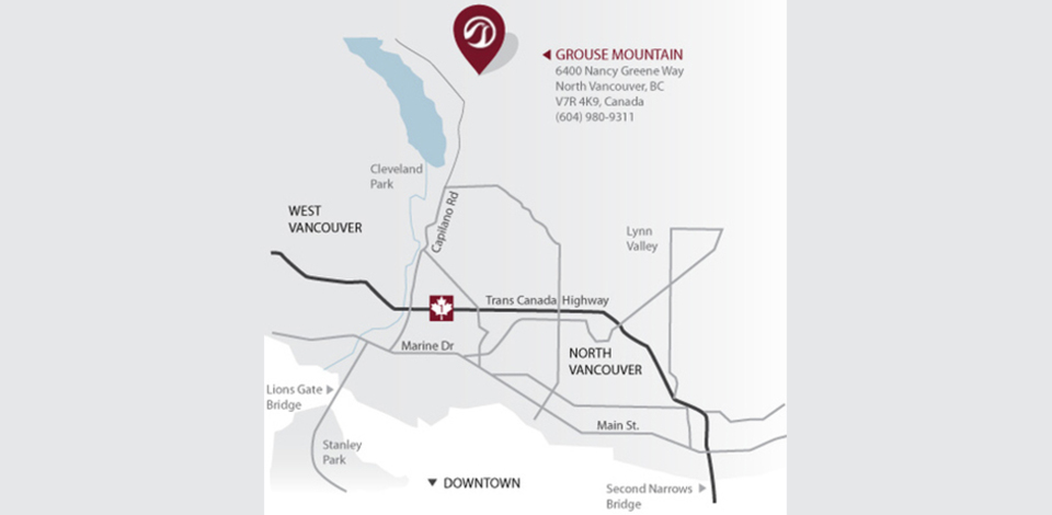 Location Hours Grouse Mountain The Peak Of Vancouver