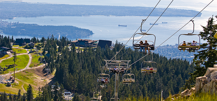 Peak Chairlift Grouse Mountain The Peak Of Vancouver