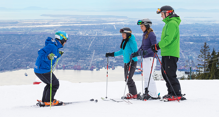 Learn to ski or snowboard this winter at Grouse Mountain.