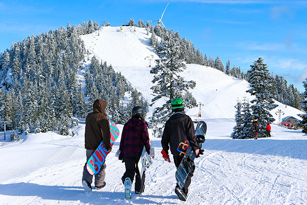 Ski and snowboard lessons for youth at Grouse Mountain